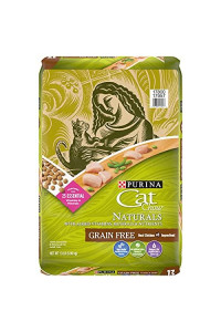 Purina Cat Chow Grain Free, Natural Dry Cat Food, Naturals With Real Chicken - 13 lb. Bag
