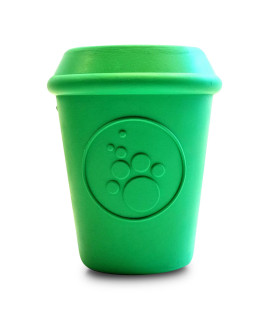 SodaPup coffee cup - Durable Dog Treat Dispenser & chew Toy Made in USA from Non-Toxic, Pet Safe, Food Safe Natural Rubber Material for Mental Stimulation, Problem chewing, calming Nerves, & More