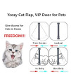 Ycozy Large Cat Doors (Outer Size 9.8 X 9.3) 4-Way Locking Indoor Pet Door For Interior Exterior Doors, Weatherproof Cat Flap For Kittens & Doggies Easily Install On Door/Wall/Window
