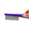 Hertzko Long Teeth Pet Hair Fur Comb - Perfect Brush for Dog and Cat Grooming - Pet Hair Remover & Dog Grooming Kit (Short and Long Teeth)