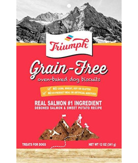 Triumph Pet Food Sunshine Mills 00906 Dog Biscuits grain-Free SalmonSweet Potato 12-oz. - Quantity 66