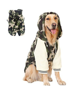 camo Dog Hoodies Sweatshirts for Medium Large Dogs 2 Legs Pet clothes cotton Warm Dog coat Jacket golden Retriever Pit bull Dog clothes by HongYH