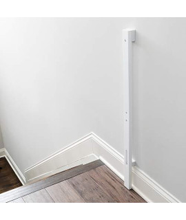 Qdos Universal Baseboard Kit For All Baby Gate - Professional Grade Safety - Universal Solution For Gate Installation Over A Baseboard - Works With All Gates - Easy Installation | White