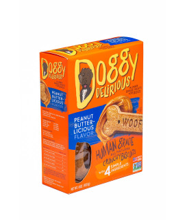 Doggie Delirious Dog Bone Peanut Butter 16 oz