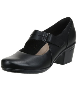 clarks womens Emslie Lulin footwear, Black, 10 Wide US