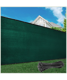 colourTree customized Size Fence Screen Privacy Screen green 5 x 177 - commercial grade 170 gSM - Heavy Duty - 3 Years Warranty - cable Zip Ties Included