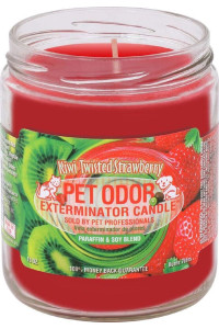 SPECIALTY PET PRODUCTS Kiwi Twisted Strawberry Pet Odor Exterminator 13 Ounce Jar Candle