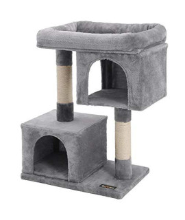 Feandrea Cat Tree For Large Cats, Cat Tower 2 Cozy Plush Condos And Sisal Posts Cat House Upct61W