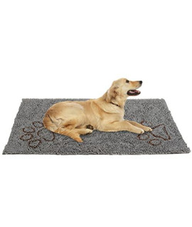 Expawlorer Muddy Mats For Dogs - Microfiber Dog Rugs For Muddy Paws, Super Absorbent Dog Door Mat Pet Paw Cleaning Mat, Washable Mud Mats For Dogs, Grey