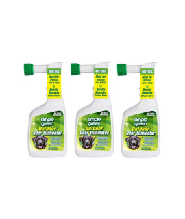 Simple Green Outdoor Odor Eliminator Hose End Sprayer for Pets, 32-Ounce (3 pack)