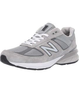 New Balance Mens Made in US 990 V5 Sneaker, greycastlerock, 11 Wide