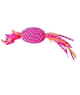 SPOT Ethical Pets 52073 Elasteeez Roller/Feathers Pet Feather Toys