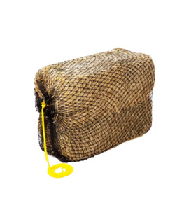 Texas Haynet - 3 String Square Hay Bale Feeder - Slow Feed Nylon Net Hay Holder for Horses - American Made Square Bale Net That Holds ONE 3-String or Two 2-String Bales 1.5