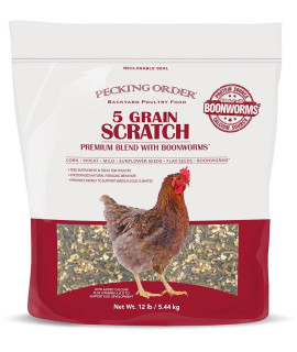 Pecking Order Boonworm Treats, 5 Grain Scratch (12 lb)