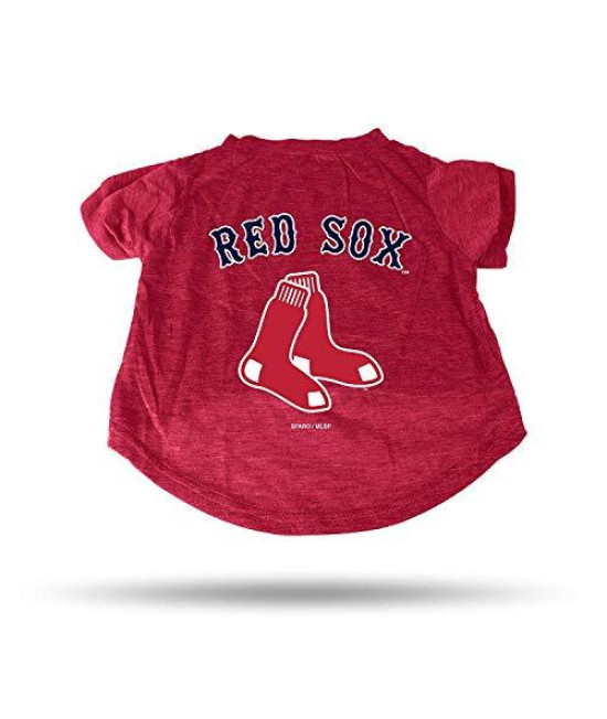 Rico Industries MLB Boston Red Sox Pet Tee Shirt, Size S, Team Color