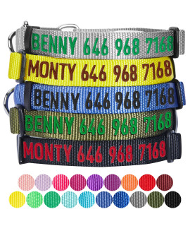 Blueberry Pet Essentials Personalized Martingale Safety Training Dog Collar, Blazing Yellow, Small, Adjustable Customized Id Collars For Dogs Embroidered With Pet Name & Phone Number