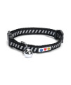 Pawtitas Traffic Reflective Cat Collar With Safety Buckle And Removable Bell Cat Collar Kitten Collar Black Cat Collar