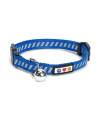 Pawtitas Traffic Reflective Cat Collar With Safety Buckle And Removable Bell Cat Collar Kitten Collar Blue Cat Collar