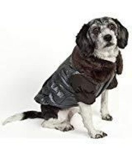 Pet Life Ultra Fur collar Metallic Jacket -