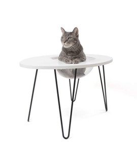 Primetime Petz Hauspanther Nestegg - Raised cat Bed & Side Table White