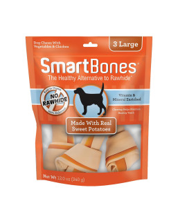 Smartbones Large Chews Treat Your Dog To A Rawhide-Free Chew Made With Real Meat And Vegetables