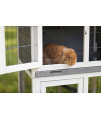 Prevue Pet Products 4601 Duplex Rabbit Hutch, Gray/White