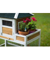 Prevue Pet Products 4701 Chicken Coop with Herb Planter, Natural/White