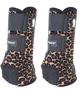 Classic Equine Legacy Designer Series Cheetah Front SMB Boots Large