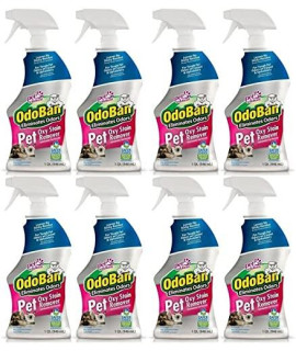 OdoBan Pet Solutions Oxy Stain Remover Pet Stain Eliminator 8-Pack 32 Ounce Spray Each