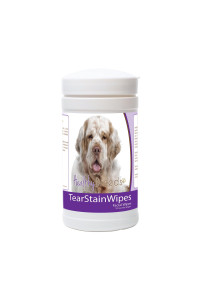 Healthy Breeds clumber Spaniel Tear Stain Wipes 70 count