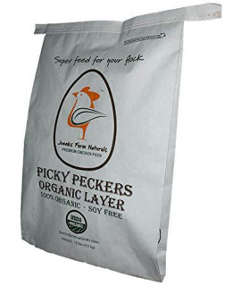 Picky Peckers Organic Chicken Layer Feed 10 lbs | 100% USDA Certified Organic
