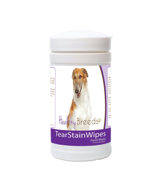 Healthy Breeds Borzois Tear Stain Wipes 70 count