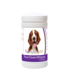 Healthy Breeds Welsh Springer Spaniel Tear Stain Wipes 70 count