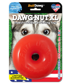 Ruff Dawg DAWGNUTXL Extra Large Dawgnut dog toy, (Color may vary)
