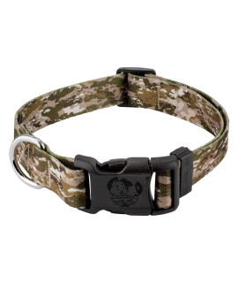 country Brook Petz - Deluxe Desert Viper camo Dog collar - Made in The USA - camouflage collection with 16 Rugged Designs (1 Inch, Medium)