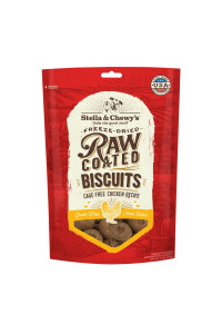Stella & Chewy? Freeze-Dried Raw Coated Dog Biscuits - Cage-Free Chicken Recipe - Protein Rich, Grain Free Dog & Puppy Treat - Great Snack for Training & Rewarding - 9 oz Bag