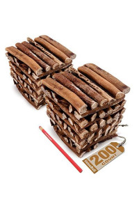 ValueBull Bully Sticks, Jumbo 6 Inch, Low Odor, 200 Count - All Natural Dog Treats, 100% Beef Pizzles, Single Ingredient Rawhide Alternative