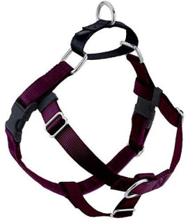 2 Hounds Design Freedom No Pull Dog Harness Adjustable gentle comfortable control for Easy Dog Walking for Small Medium and Large Dogs Made in USA Leash Not Included 58 SM Burgundy