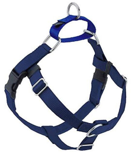 2 Hounds Design Freedom No Pull Dog Harness Adjustable gentle comfortable control for Easy Dog Walking for Small Medium and Large Dogs Made in USA Leash Not Included 58 SM Navy