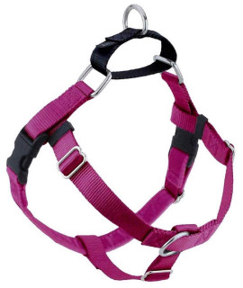 2 Hounds Design Freedom No Pull Dog Harness Adjustable gentle comfortable control for Easy Dog Walking for Small Medium and Large Dogs Made in USA Leash Not Included 58 XS Raspberry
