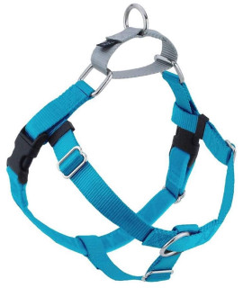 2 Hounds Design Freedom No Pull Dog Harness Adjustable gentle comfortable control for Easy Dog Walking for Small Medium and Large Dogs Made in USA Leash Not Included 58 XS Turquoise