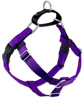 2 Hounds Design Freedom No Pull Dog Harness Adjustable gentle comfortable control for Easy Dog Walking for Small Medium and Large Dogs Made in USA Leash Not Included 58 SM Purple