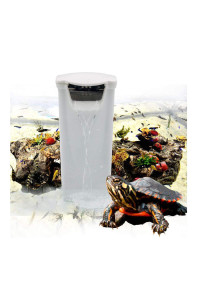 Aquarium Waterfall Filter Reptiles Turtle Filter for small tank 1-15 gallon, Low Level Water clean Pump Internal Bio Media Water Filtration System for Fish Amphibian cichlids Frog (Waterfall Filter)