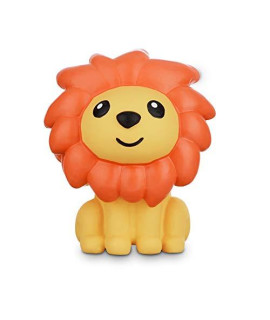 Petco Brand - Leaps & Bounds Chomp and Chew Latex Orange Mane Lion Dog Toy, Small
