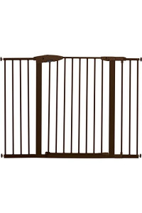 Munchkin Easy Close XL Pressure Mounted Baby Gate for Stairs, Hallways and Doors, Walk Through with Door, 29.5 - 51.6 Wide, Metal, Bronze