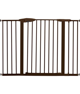 Munchkin Easy Close XL Pressure Mounted Baby Gate for Stairs, Hallways and Doors, Walk Through with Door, 29.5 - 51.6 Wide, Metal, Bronze