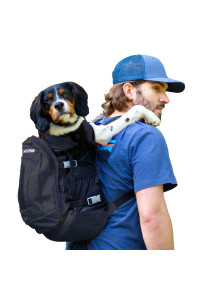 K9 Sport Sack Dog Carrier Adjustable Backpack (Large Plus 2 - Jet Black)