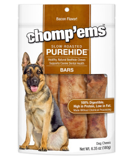 cHOMP EMS Ruffin It 21000 Purehide Bars Dog chew, 635 oz