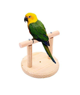 Qbleev Portable Bird Training Perch Birdcage Stand For Small Birds Parrots Decor,Parrot Playstand Playground Fits For Concures Parakeets 6.2X4.7