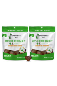 SHAMELESS PETS Applenoon Delight Soft-Baked Biscuit, 6 OZ (2-Pack)